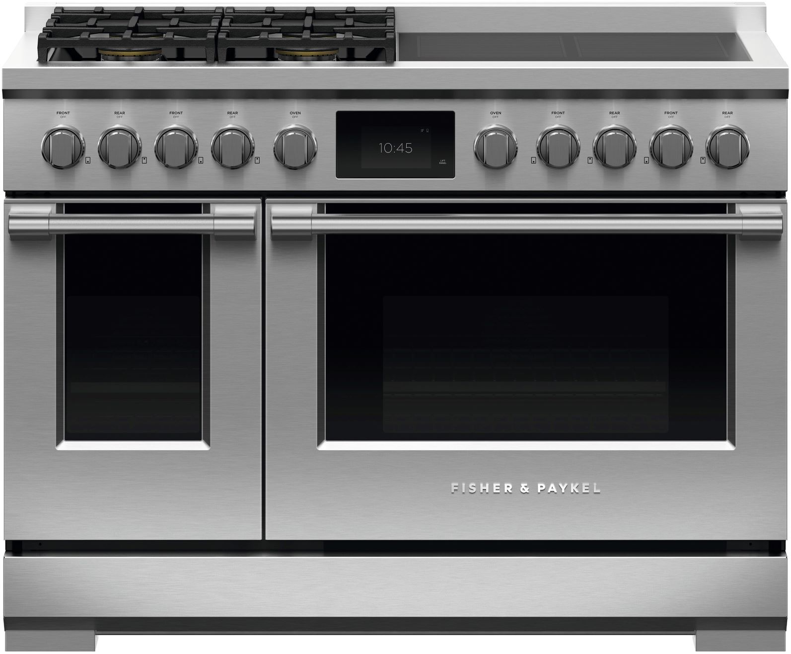 Luxury appliances include the Fisher & Paykel Series 11 48-inch Dual Fuel Range