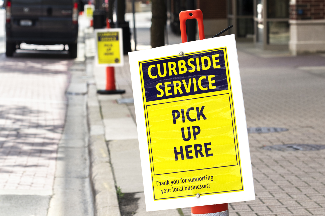 Office Depot will be using sign for curbside service and pick up
