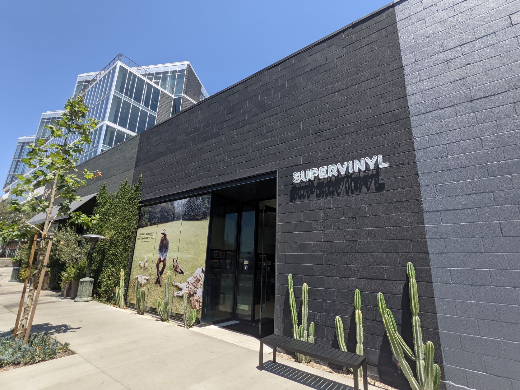 Front of Supervinyl record store in Los Angeles