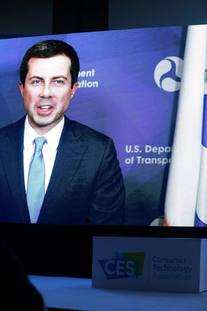 BEVs are Big at CES: Secretary of Transportation Pete Buttigieg presenting virtually at CES 2022.