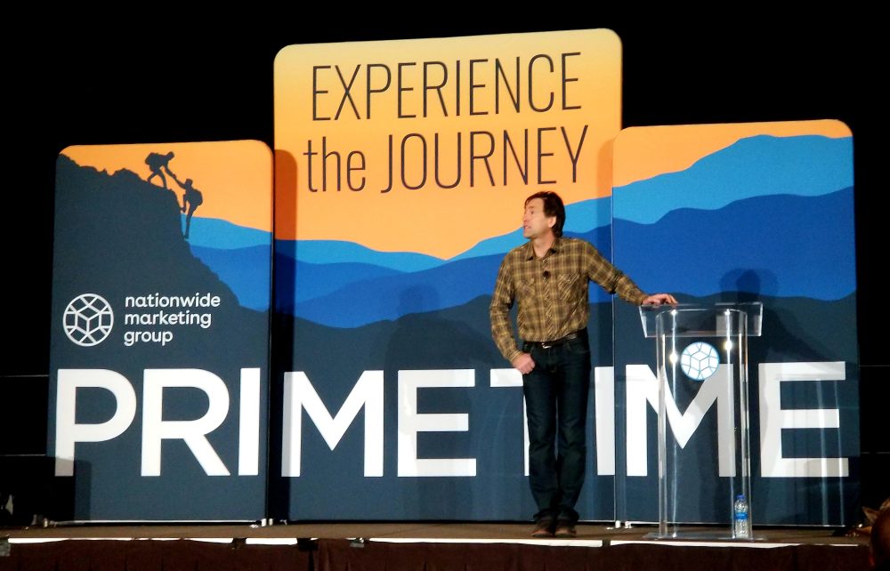 Adventurist Erik Weihenmayer talked about overcoming life's adversities in the Nationwide PrimeTime general session keynote on Sunday