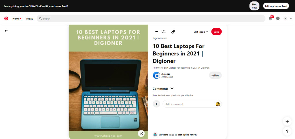 Pinterest pin about the 10 best laptops for beginners in 2021