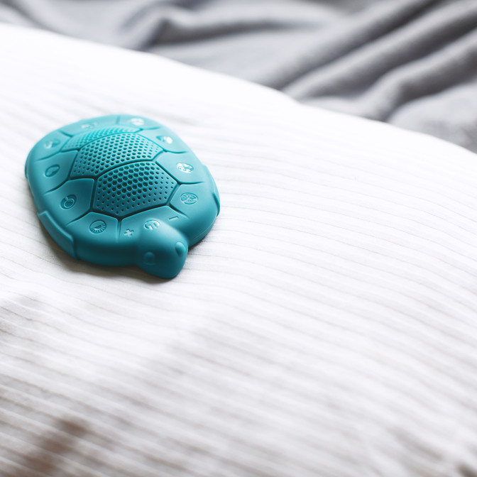 Zenimal Kids+ 2.0 is wellness tech geared towards kids and is in the shape of a turtle.